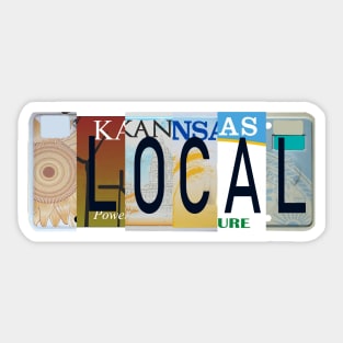 Kansas Local, License Plates Sticker